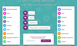 All in One Support Button + Callback Request. WhatsApp, Messenger, Telegram, LiveChat and more...