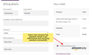 Amazon Pay WooCommerce payment gateway