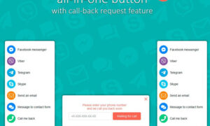 Contact us all-in-one button with callback request feature for WordPress