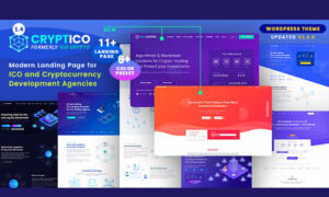 Cryptico - ICO Crypto Landing & Cryptocurrency WordPress Theme​