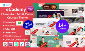 eCademy - Education LMS & Online Coaching Courses WordPress Theme