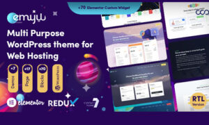 Emyui - Multipurpose Web Hosting WordPress Theme