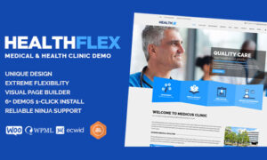 HEALTHFLEX - Doctor Medical Clinic & Health WordPress Theme