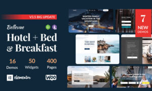 Hotel + Bed and Breakfast Booking Calendar Theme | Bellevue