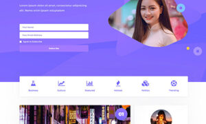 MyThemeShop Purple WordPress Theme