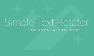 Simple Text Rotator WordPress Plugin