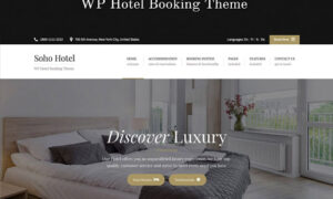 Soho Hotel Booking - Hotel WordPress Theme