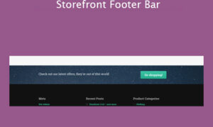 Storefront Footer Bar