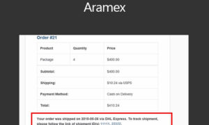 WooCommerce Aramex