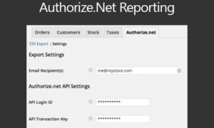 WooCommerce Authorize.Net Reporting