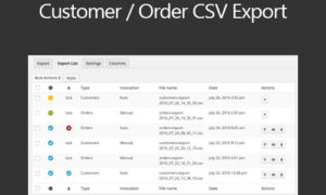 WooCommerce Customer/Order CSV Export