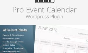 Wordpress Pro Event Calendar