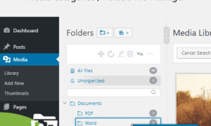 WordPress Real Media Library - Media Categories / Folders File Manager