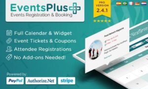 WP EventsPlus - Events Calendar Registration & Booking